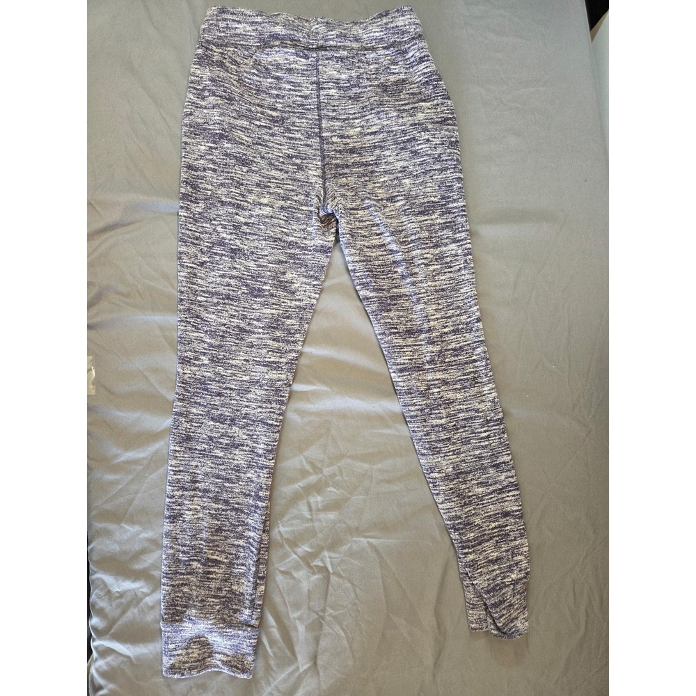 Cat & Jack Jogger Pants Girls L 10/12 Purple Space Dye Excellent Drawstring Knit